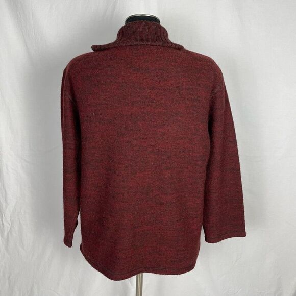 Vintage Bernardo Essentials 100% Wool Full Zip Cardigan Sweater - Men’s M - Picture 3 of 5
